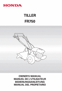 Manual del propietario Honda FR 750