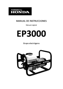 Manual instrucciones Honda EP 3000